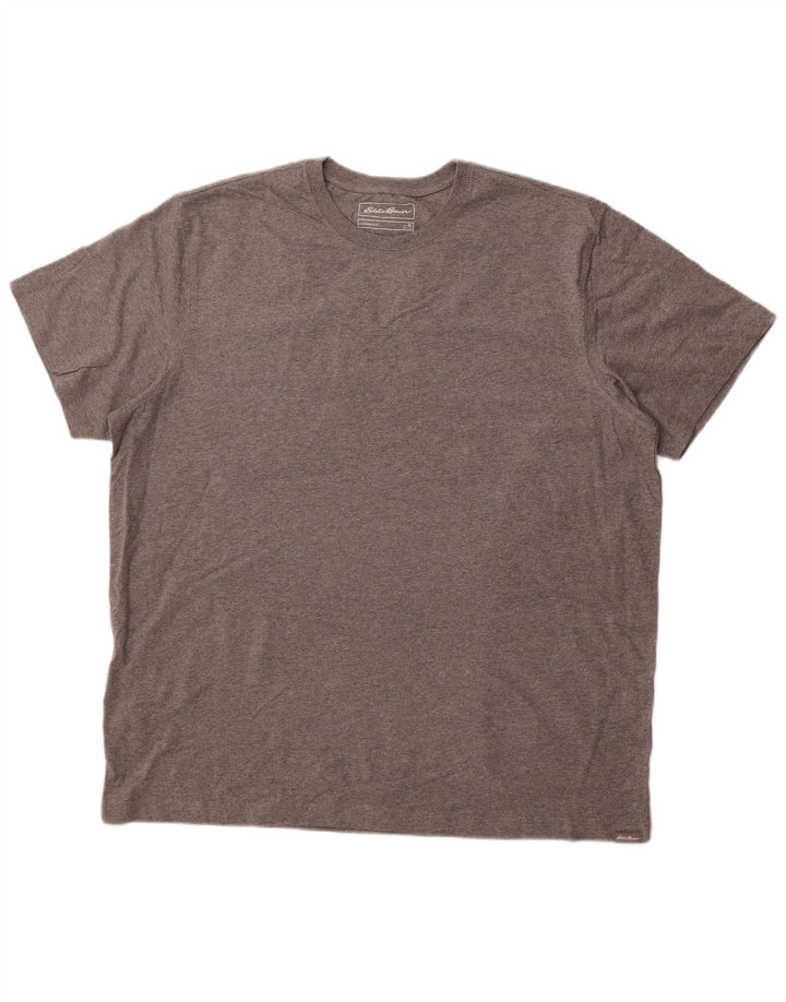 EDDIE BAUER Mens T-Shirt Top XL Grey Cotton