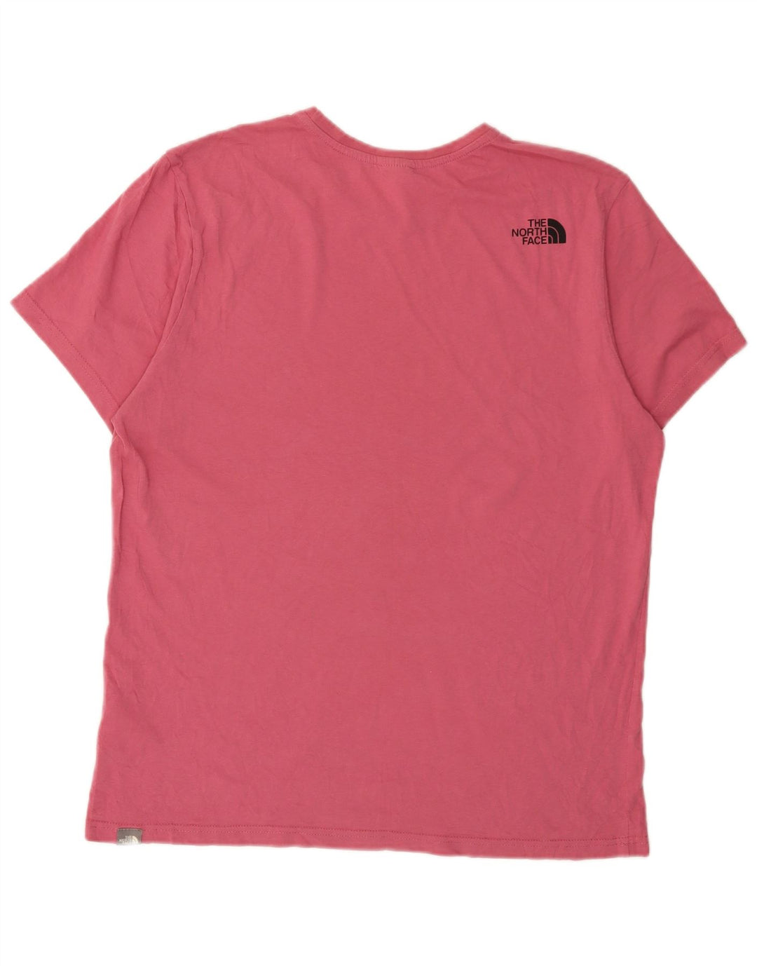 The North Face Mens T-Shirt Top Large Pink Cotton