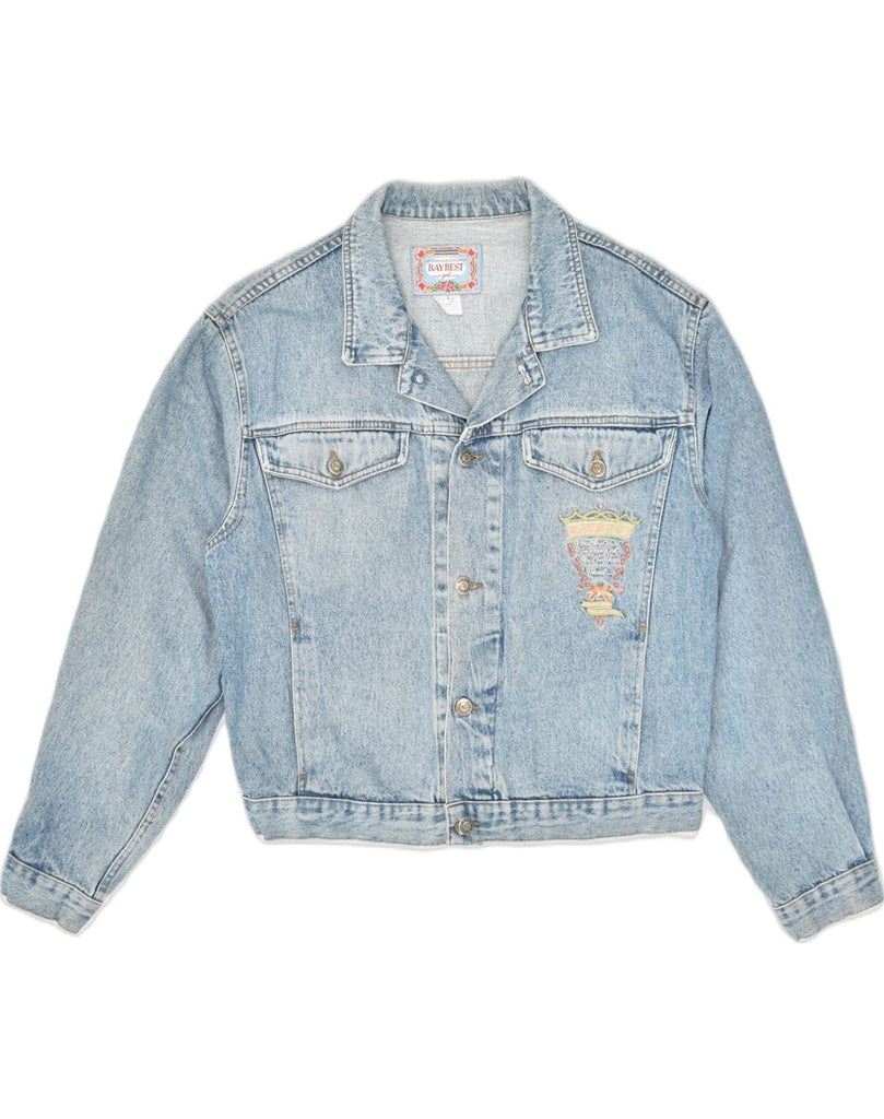 RAYBEST Girls Denim Jacket 15-16 Years Large Blue Cotton | Vintage Raybest | Thrift | Second-Hand Raybest | Used Clothing | Messina Hembry 