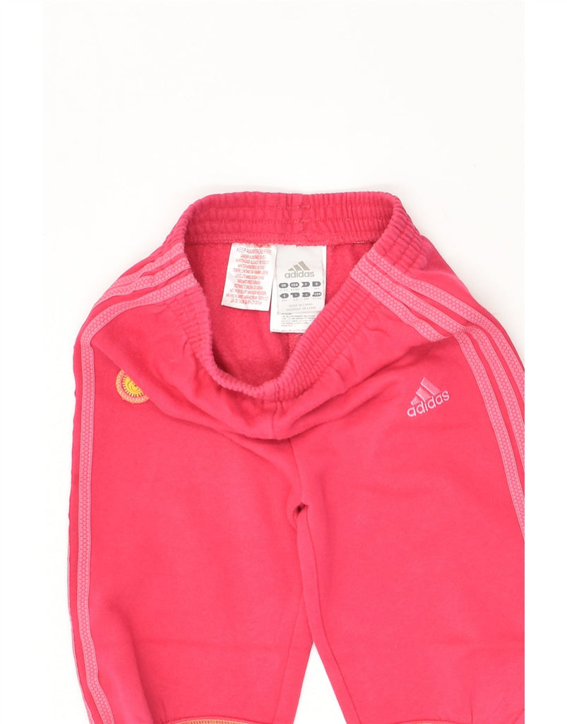 ADIDAS Girls Tracksuit Trousers Joggers 3-4 Years Pink Cotton | Vintage Adidas | Thrift | Second-Hand Adidas | Used Clothing | Messina Hembry 