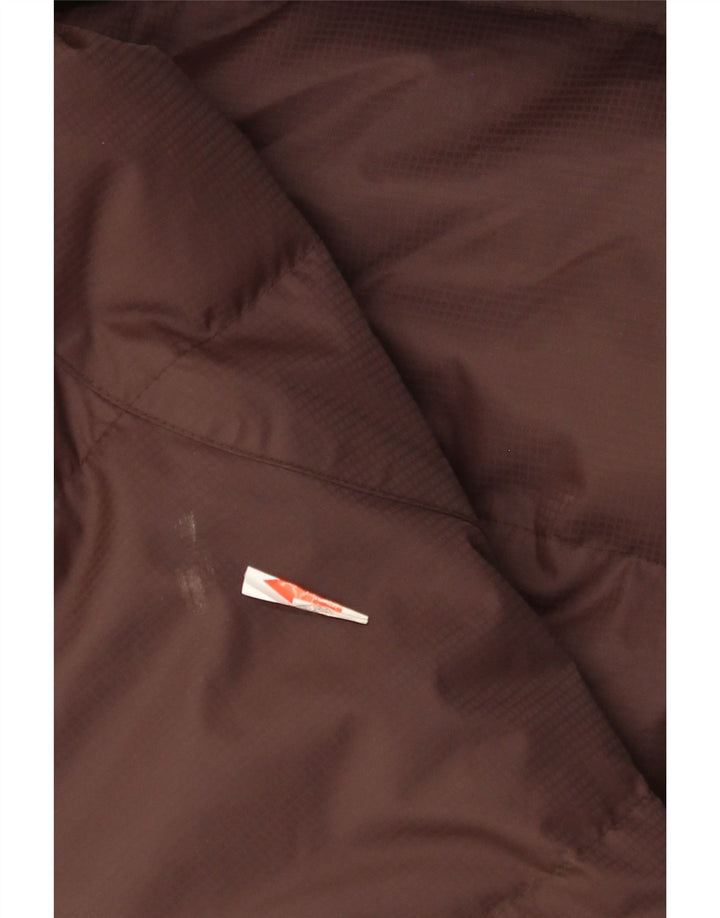 Colmar Womens Hooded Padded Jacket IT 42 Medium Brown Polyamide