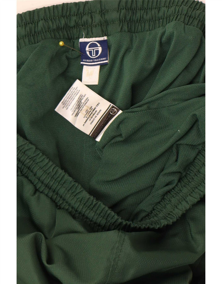 Sergio Tacchini Mens Tracksuit Trousers Joggers Large Green Polyester