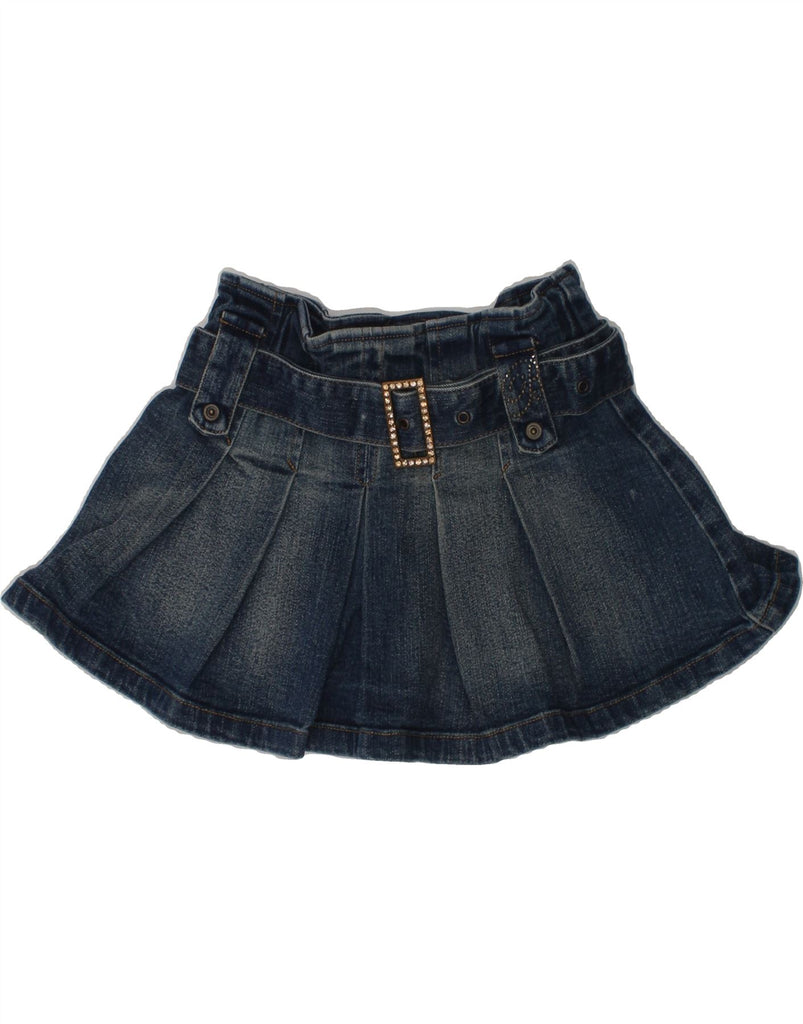 MISS BLUMARINE Girls Denim Skirt 3-4 Years W20 Blue Cotton | Vintage Miss Blumarine | Thrift | Second-Hand Miss Blumarine | Used Clothing | Messina Hembry 