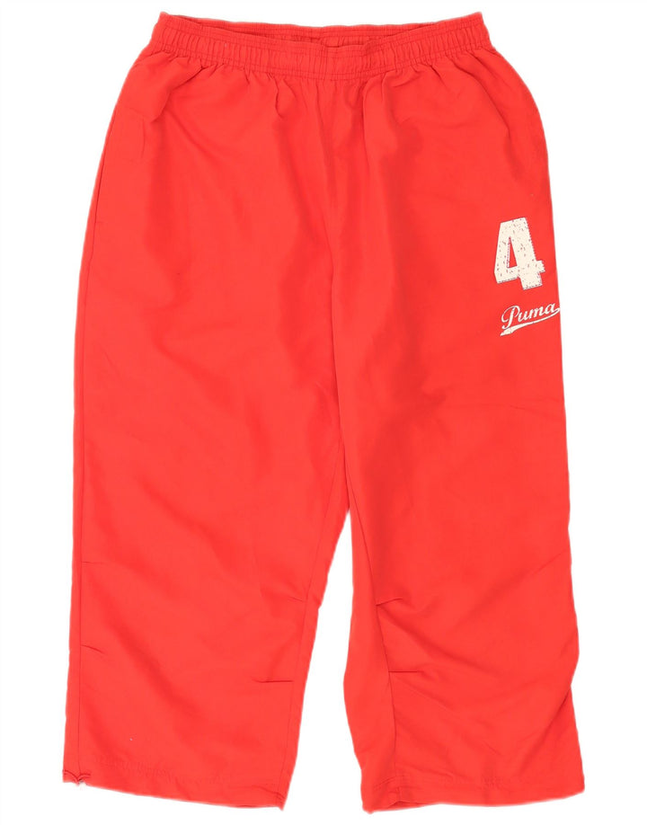 Puma Mens Graphic Capri Tracksuit Trousers Medium Red Polyester