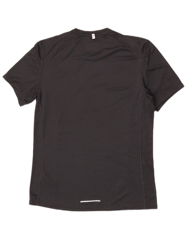 NIKE Mens Dri Fit T-Shirt Top Medium Black Polyester
