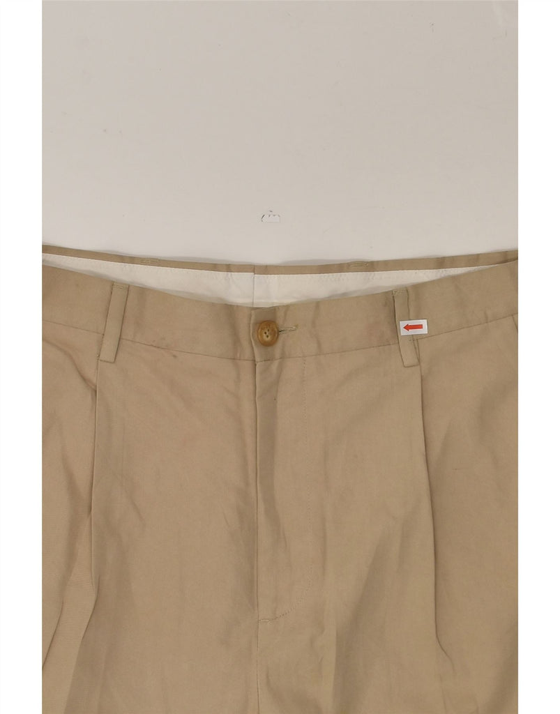 NAUTICA Mens Pegged Chino Trousers W36 L32  Beige Rayon | Vintage Nautica | Thrift | Second-Hand Nautica | Used Clothing | Messina Hembry 