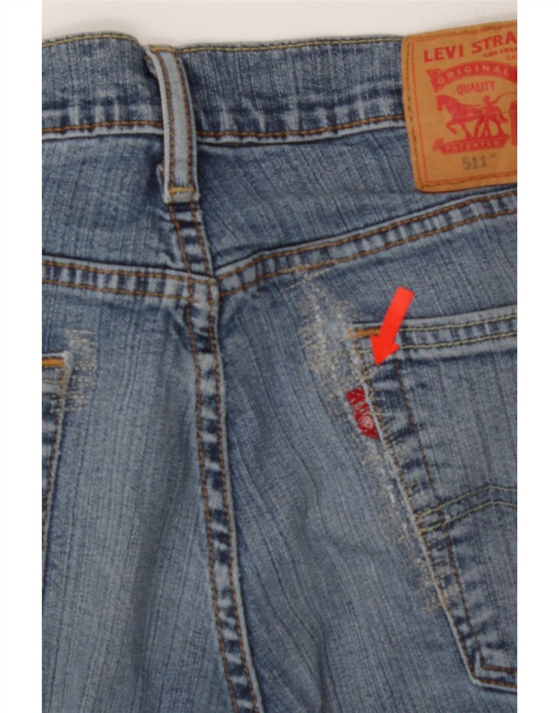 LEVI'S Mens 511 Slim Jeans W34 L34 Blue Cotton Vintage Levi's and Second-Hand Levi's from Messina Hembry 