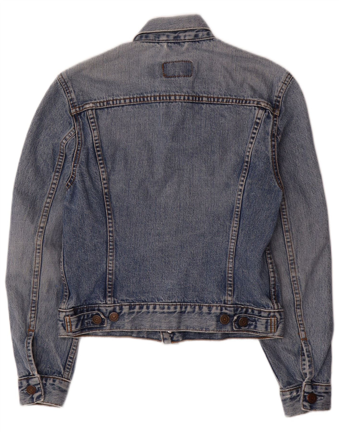Levi's Womens Denim Jacket UK 10 Small Blue Cotton