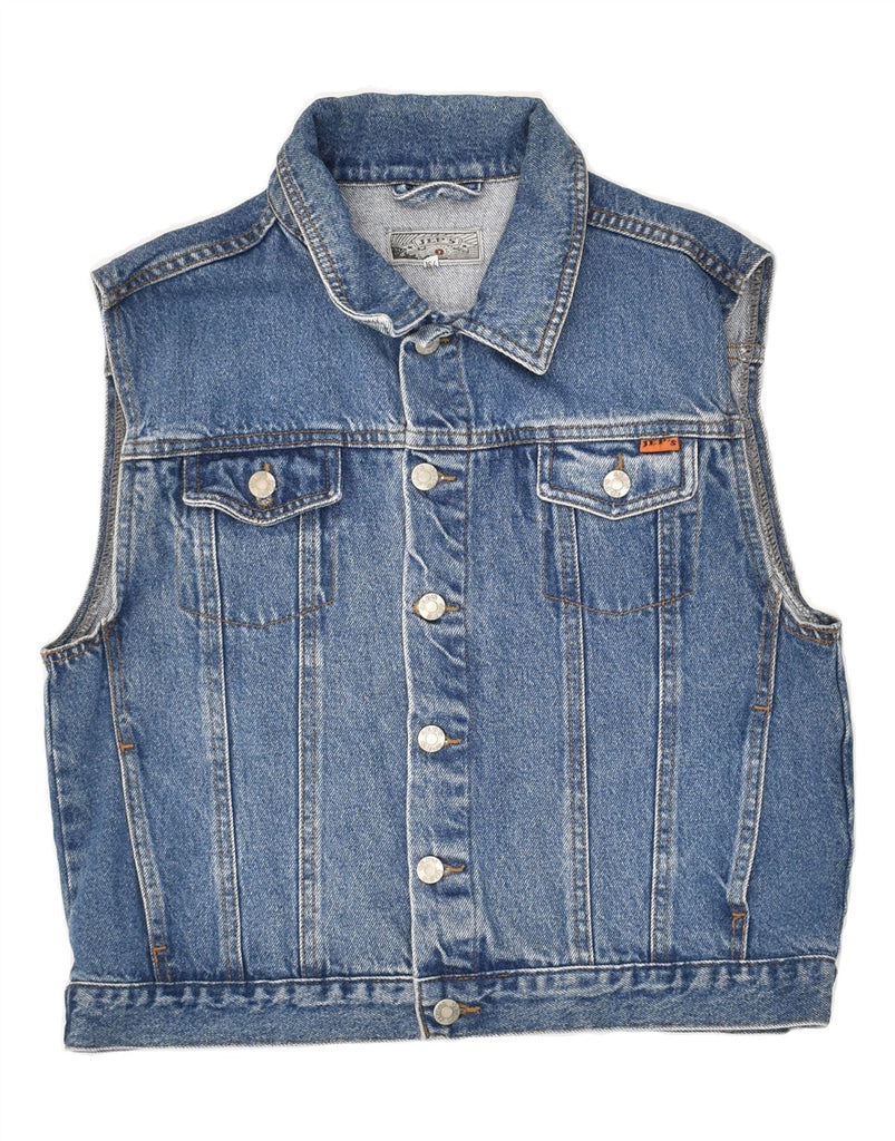 JEP'S Boys Denim Gilet 13-14 Years Blue Cotton | Vintage Jep's | Thrift | Second-Hand Jep's | Used Clothing | Messina Hembry 