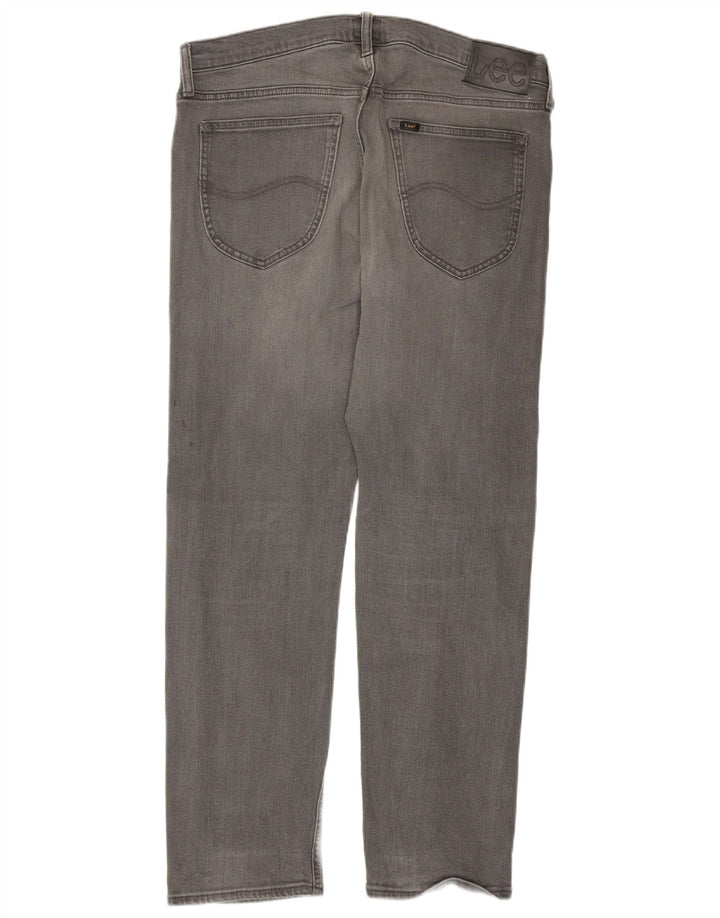 Lee Mens Daren Zip Fly Slim Jeans W34 L30 Grey Cotton