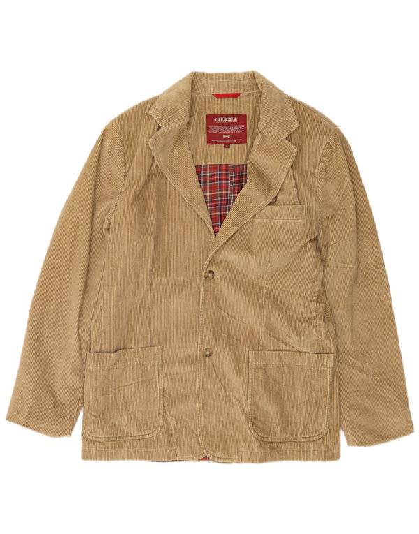 Carrera Mens 2 Button Corduroy Blazer Jacket UK 40 Large Beige