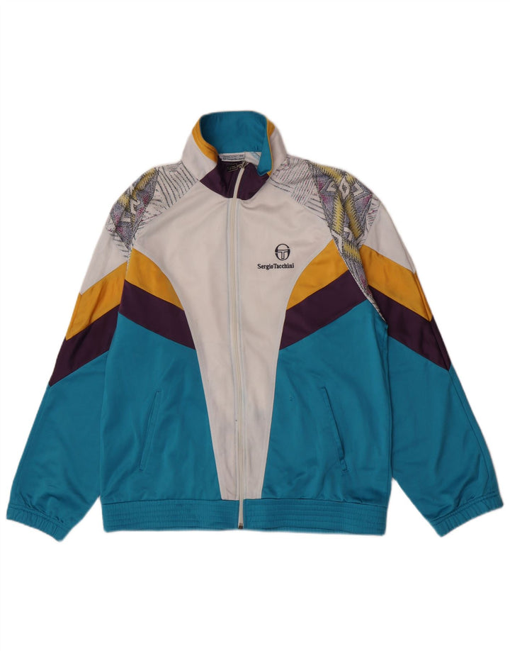 Sergio Tacchini Mens Tracksuit Top Jacket IT 48 Medium Multicoloured
