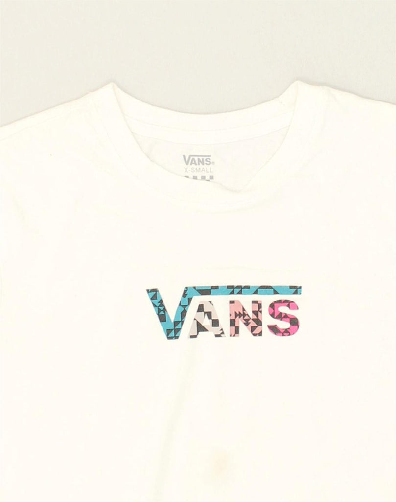 VANS Mens Graphic T-Shirt Top XS White | Vintage Vans | Thrift | Second-Hand Vans | Used Clothing | Messina Hembry 