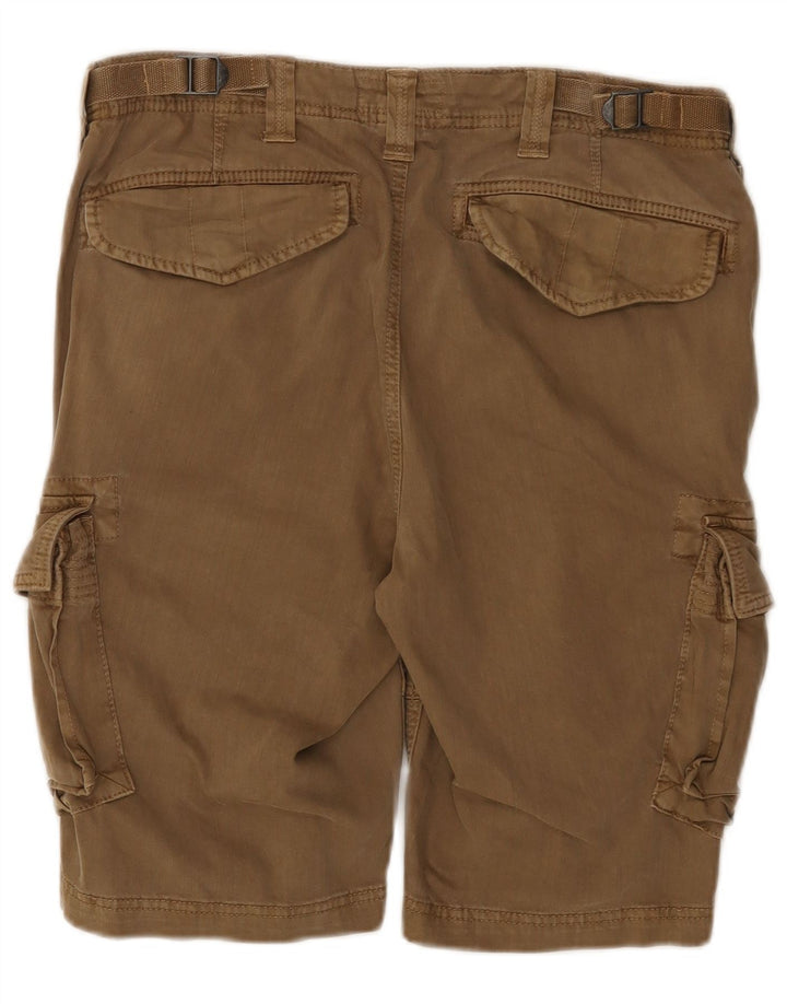 Superdry Mens Cargo Shorts W32 Medium Khaki Cotton