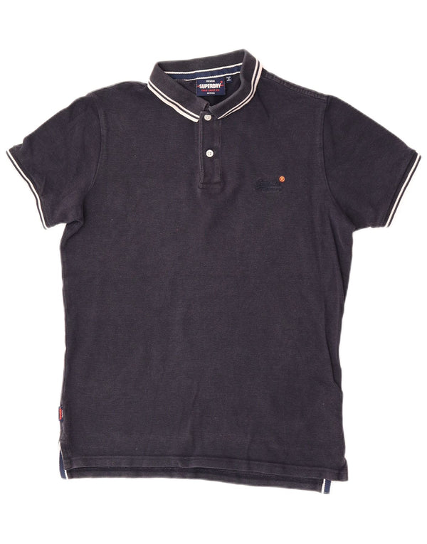 Superdry Mens Polo Shirt Medium Navy Blue