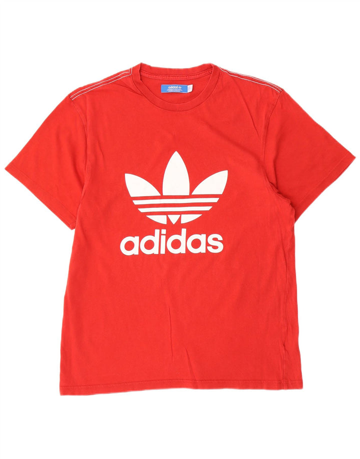 Adidas Mens Graphic T-Shirt Top Large Red Cotton