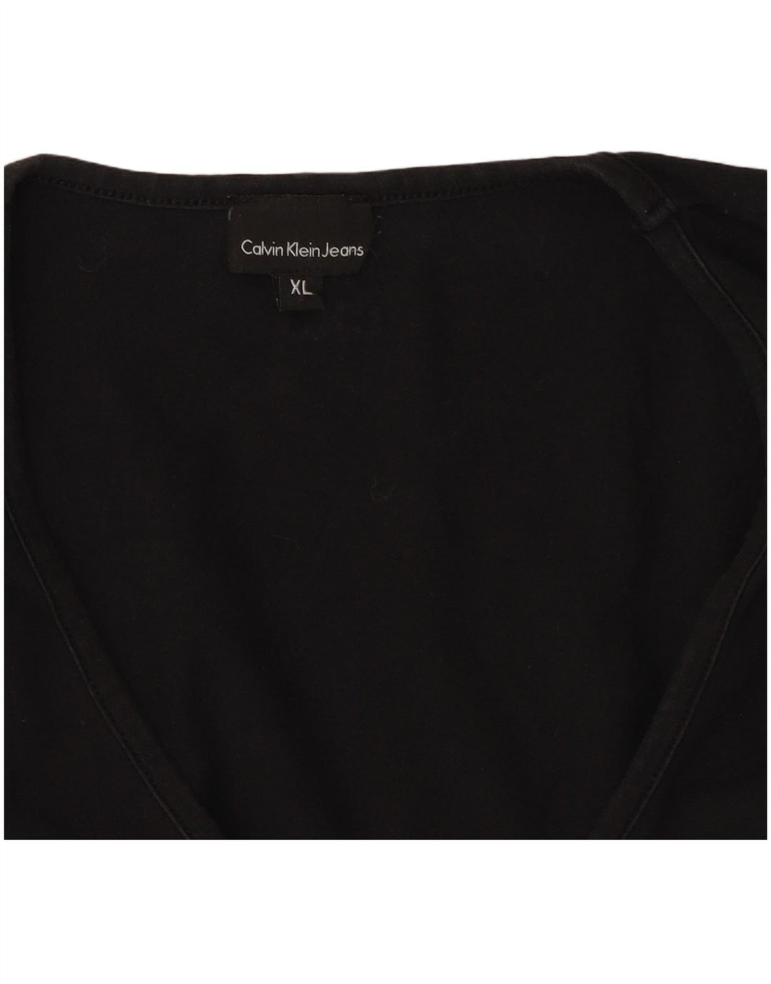 CALVIN KLEIN JEANS Womens Top Long Sleeve UK 18 XL Black