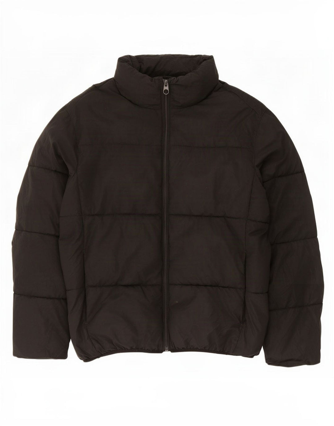 Zara Mens Padded Jacket UK 40 Large Black Polyester