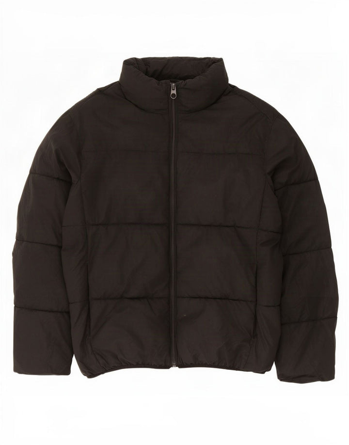 Zara Mens Padded Jacket UK 40 Large Black Polyester