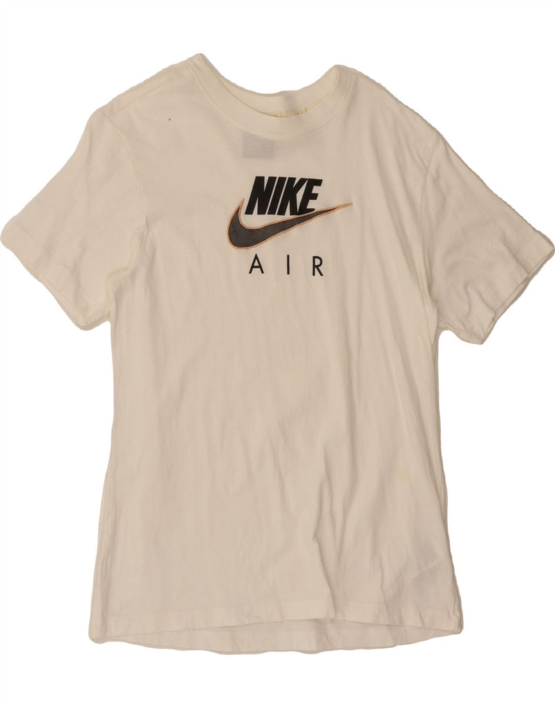 NIKE Mens Graphic T-Shirt Top Small White Cotton Vintage Nike and Second-Hand Nike from Messina Hembry 