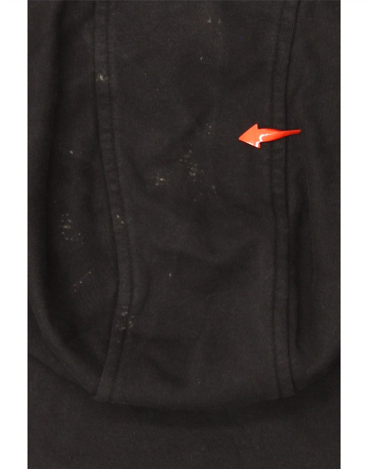 NIKE Boys Hoodie Jumper 12-13 Years Large Black Cotton