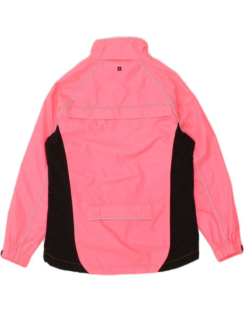 MOUNTAIN WAREHOUSE Womens Windbreaker Jacket UK 16 Large Pink Colourblock | Vintage Mountain Warehouse | Thrift | Second-Hand Mountain Warehouse | Used Clothing | Messina Hembry 