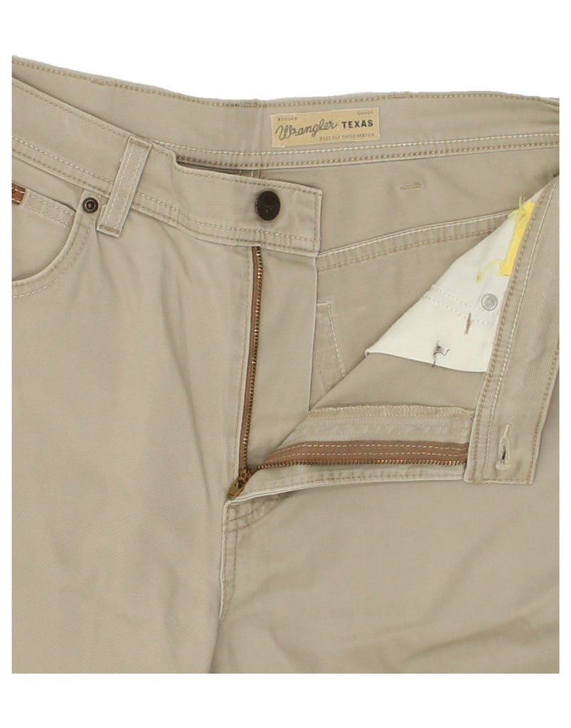 WRANGLER Mens Texas Straight Casual Trousers W32 L26  Beige | Vintage Wrangler | Thrift | Second-Hand Wrangler | Used Clothing | Messina Hembry 