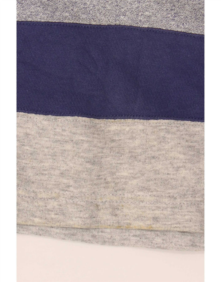 Gymnasium Mens Graphic Sweatshirt Jumper Large Blue Colourblock