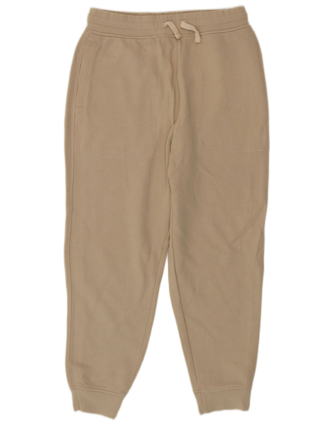 Zara Mens Tracksuit Trousers Joggers Medium Beige Cotton