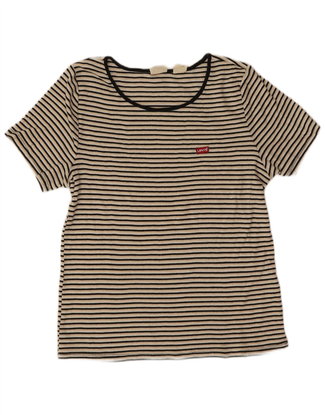 Levi's Womens T-Shirt Top UK 18 XL Multicoloured Striped