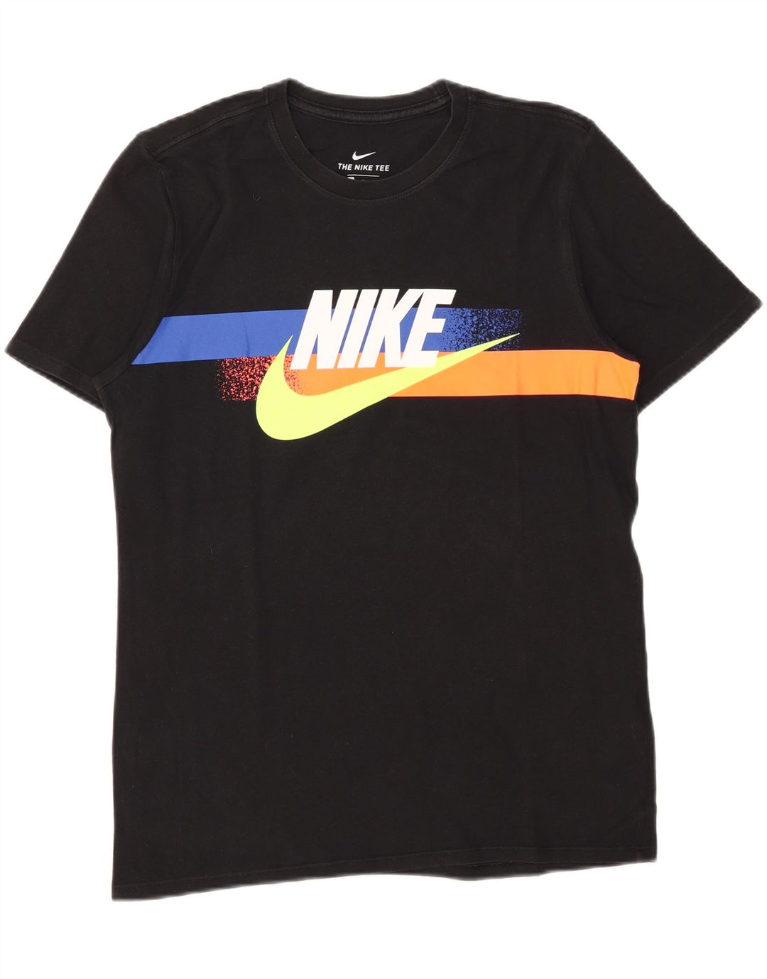 NIKE Mens Athletic Cut Graphic T-Shirt Top Medium Black Cotton Vintage Nike and Second-Hand Nike from Messina Hembry 