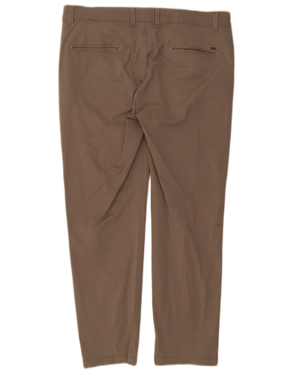 Liu Jo Mens Straight Chino Trousers IT 54 2XL W42 L28 Beige Cotton