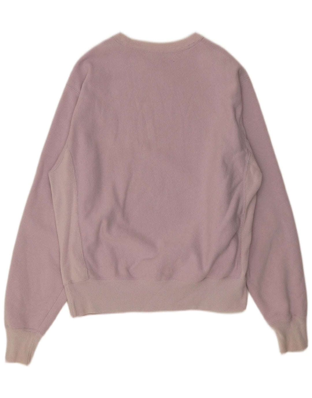 Champion Womens Oversized Sweatshirt Jumper UK 14 Medium Purple Cotton