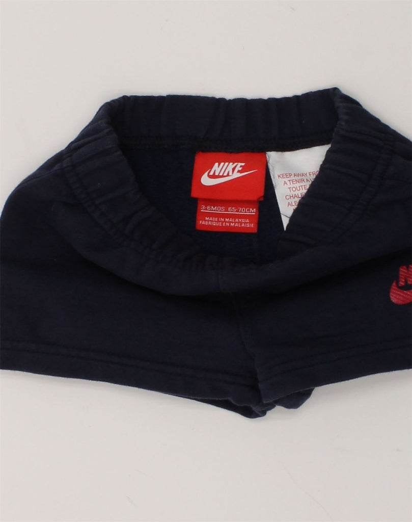 NIKE Baby Boys Sport Shorts 3-6 Months Navy Blue Cotton | Vintage Nike | Thrift | Second-Hand Nike | Used Clothing | Messina Hembry 