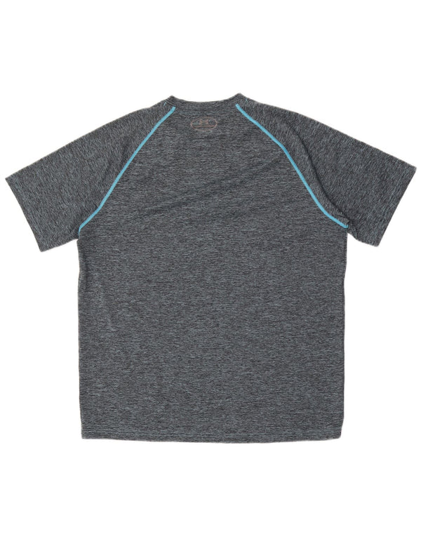 Under Armour Mens Heat Gear T-Shirt Top Large Grey