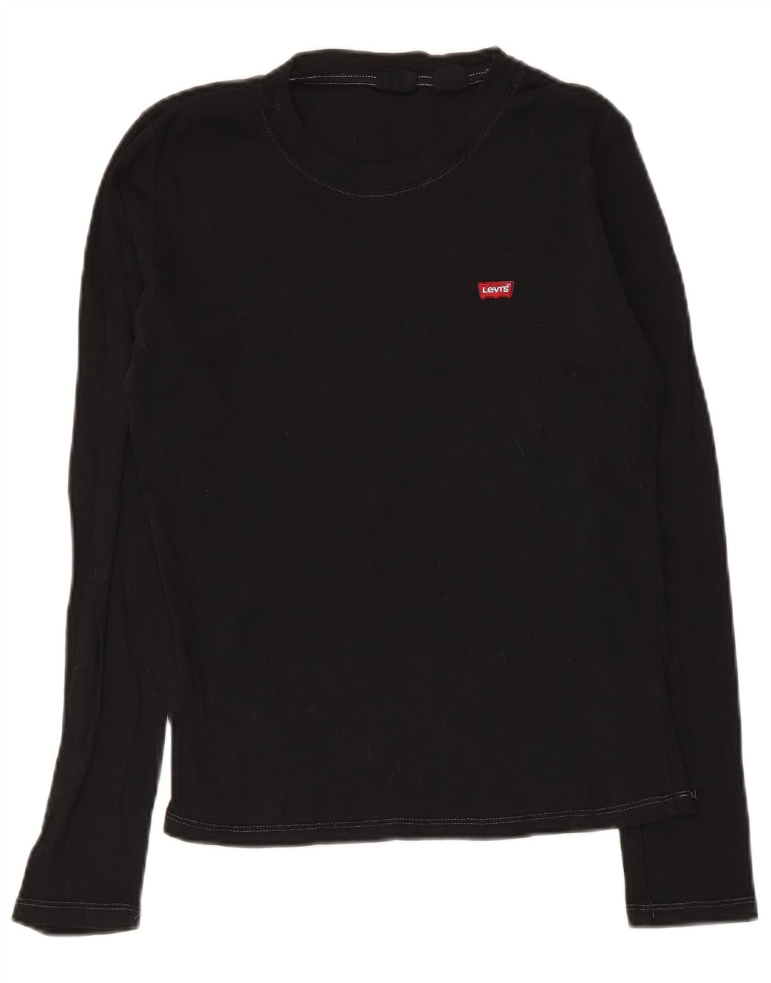 LEVI'S Womens Top Long Sleeve UK 10 Small Black