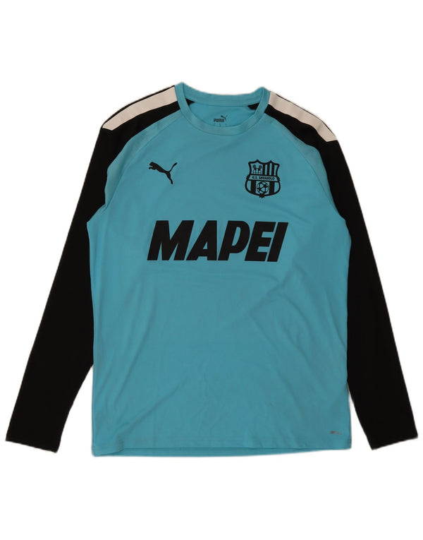 Puma Mens U.S. Sassuolo Calcio Graphic Top Long Sleeve Large Blue