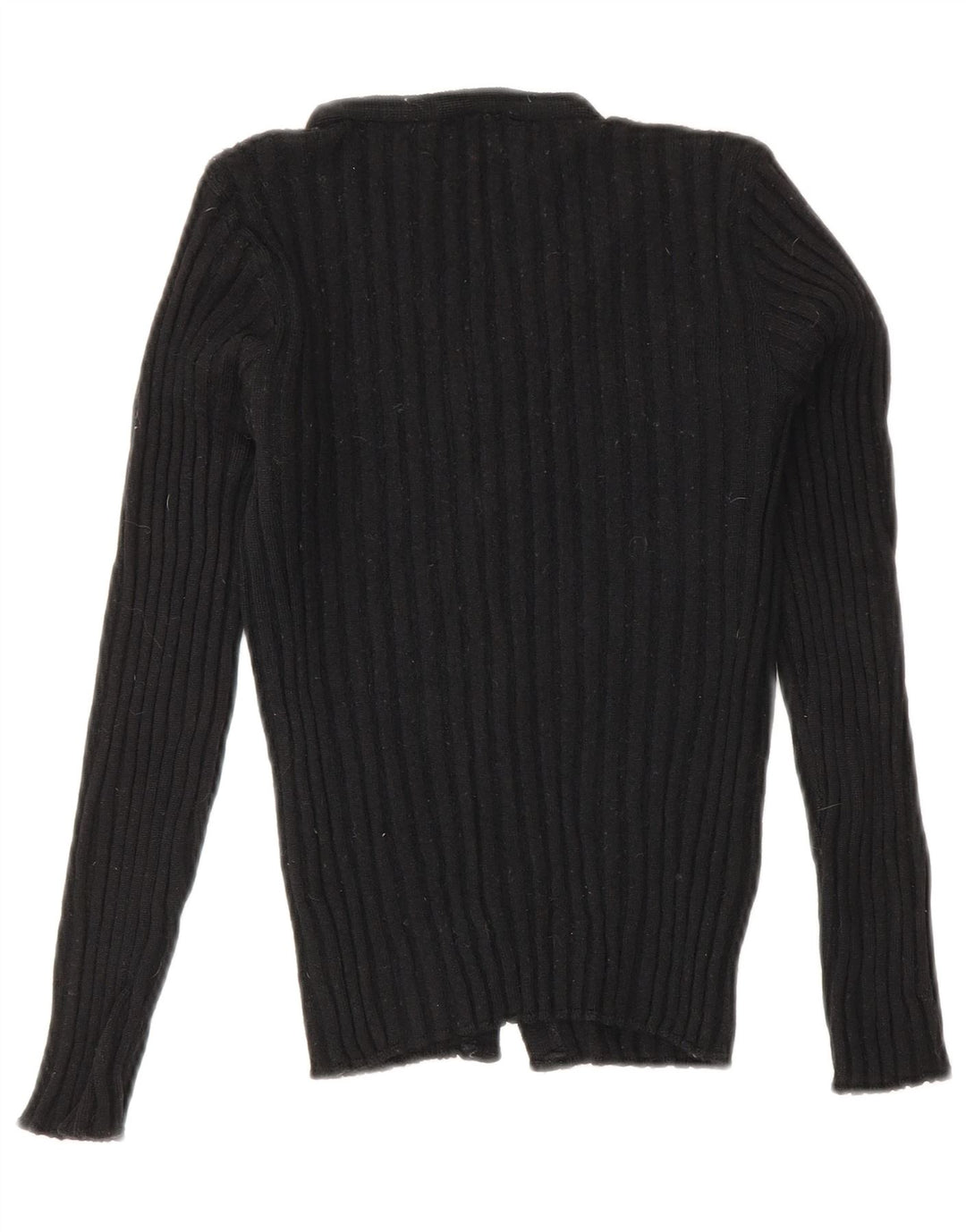 Roccobarocco Womens Crop Cardigan Sweater IT 42 Medium Black