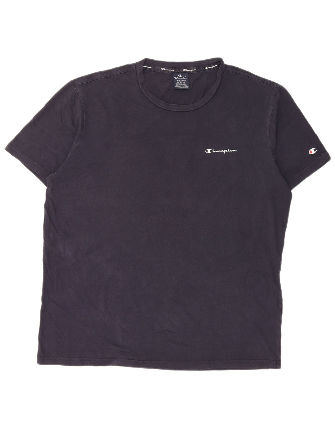 Champion Mens T-Shirt Top XL Navy Blue