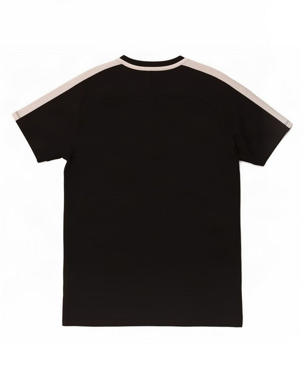 Nike Mens Dri Fit T-Shirt Top Medium Black Colourblock Polyester