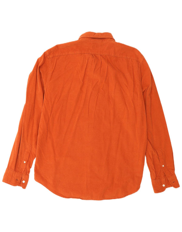 J. Crew Mens Classic Fit Shirt Medium Orange Cotton