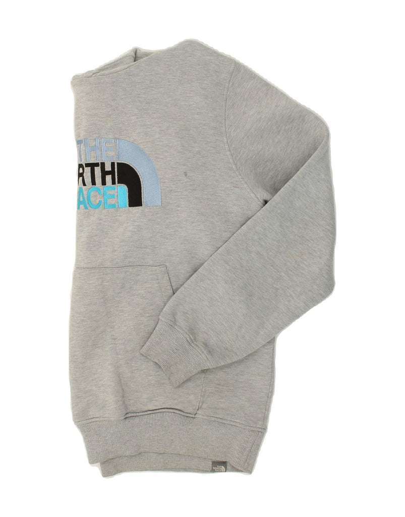 THE NORTH FACE Womens Graphic Hoodie Jumper UK 16 Large Grey Cotton | Vintage The North Face | Thrift | Second-Hand The North Face | Used Clothing | Messina Hembry 