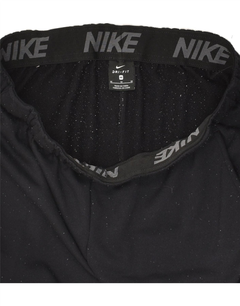 NIKE Mens Dri Fit Tracksuit Trousers Joggers Medium Black Polyester | Vintage Nike | Thrift | Second-Hand Nike | Used Clothing | Messina Hembry 