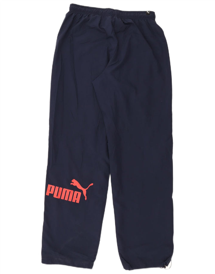 Puma Mens Graphic Tracksuit Trousers Medium  Navy Blue