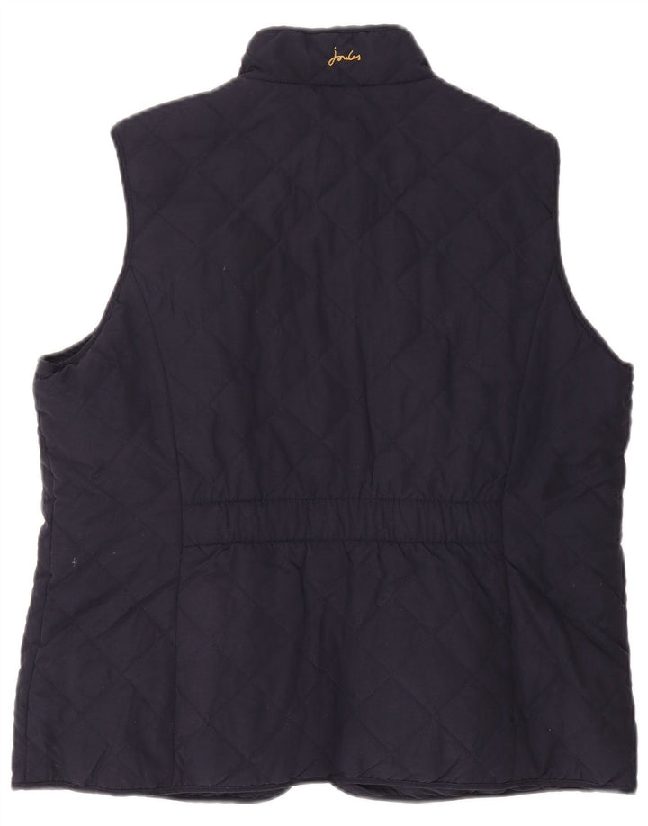 Joules Womens Quilted Gilet UK 18 XL Navy Blue Polyester