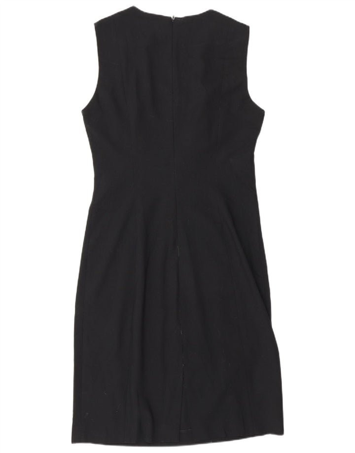 Zara Womens Sleeveless Sheath Dress EU 42 Large Black