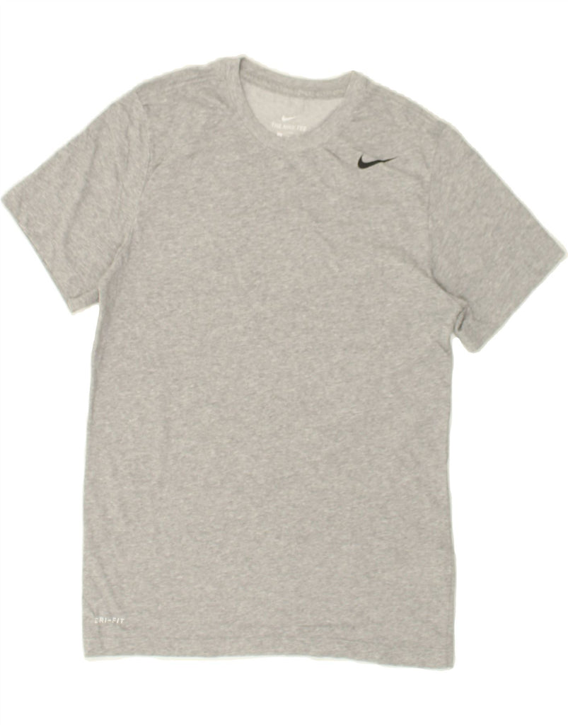 NIKE Mens Dri Fit T-Shirt Top Small Grey Cotton | Vintage Nike | Thrift | Second-Hand Nike | Used Clothing | Messina Hembry 