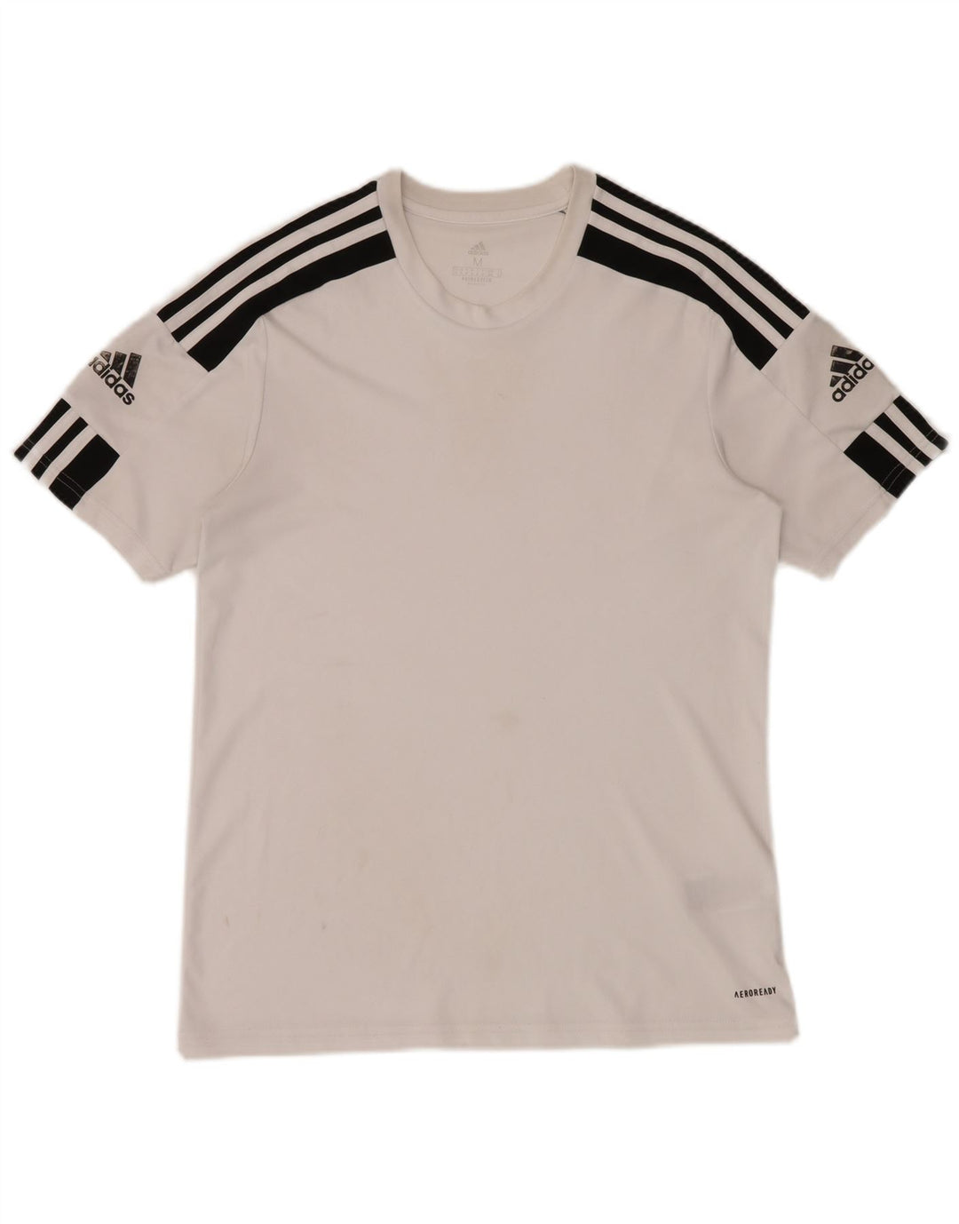 Adidas Mens Aeroready T-Shirt Top Medium White Colourblock Polyester