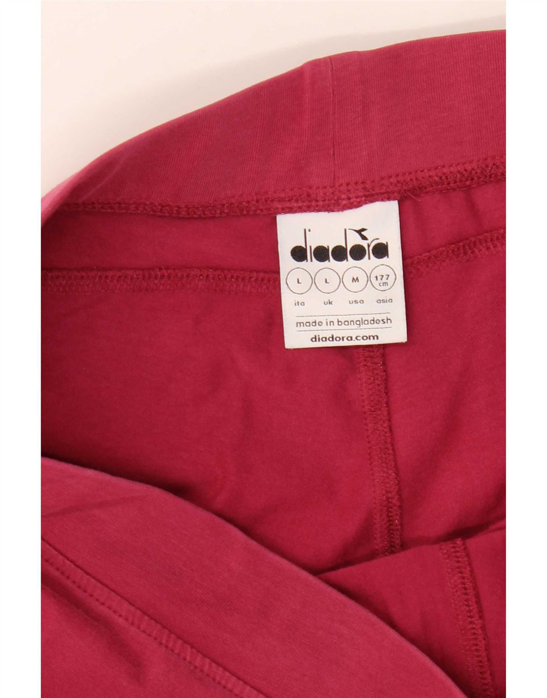 Diadora Womens Leggings UK 14 Large Red