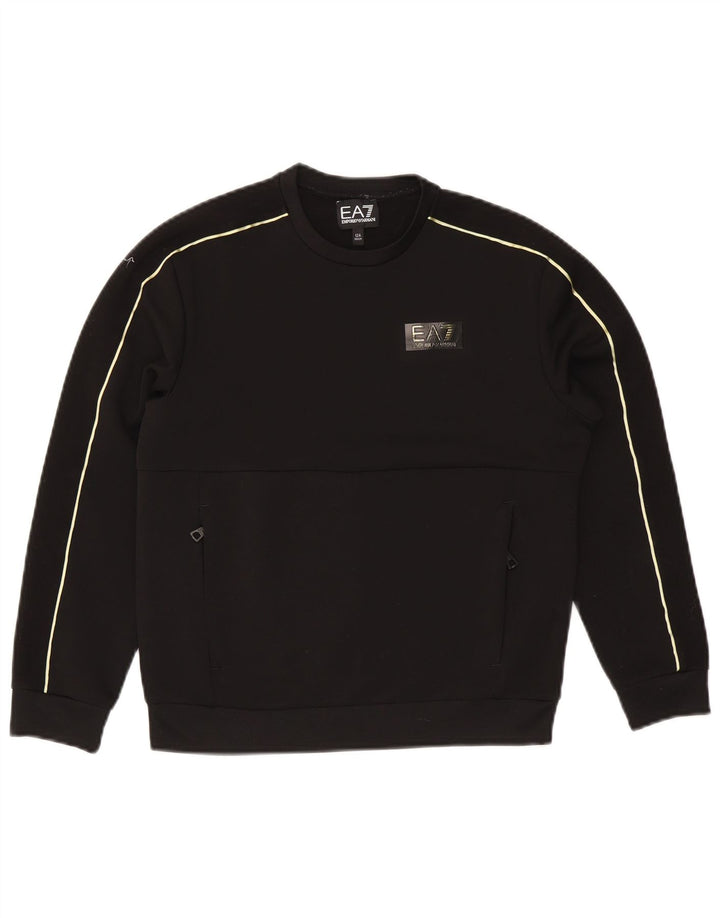 Emporio Armani Boys Sweatshirt Jumper 11-12 Years Black